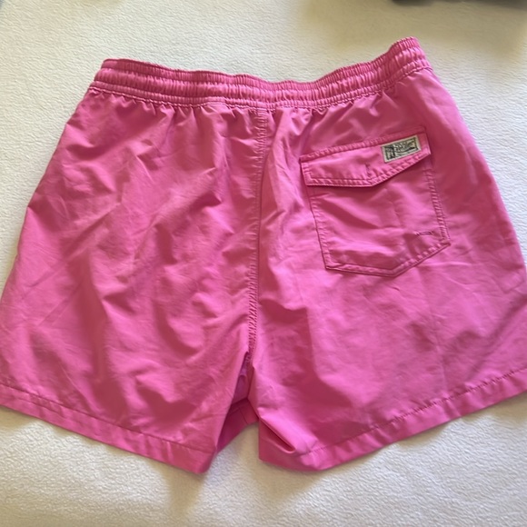 Men’s Pink Polo Ralph Lauren Swim Trunks - Picture 4 of 5